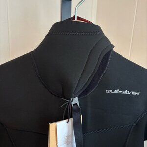 Quiksilver NWT 4/3 Back-Zip Wetsuit WarmFlight Eco Velvet Black Youth 16B *NOTE